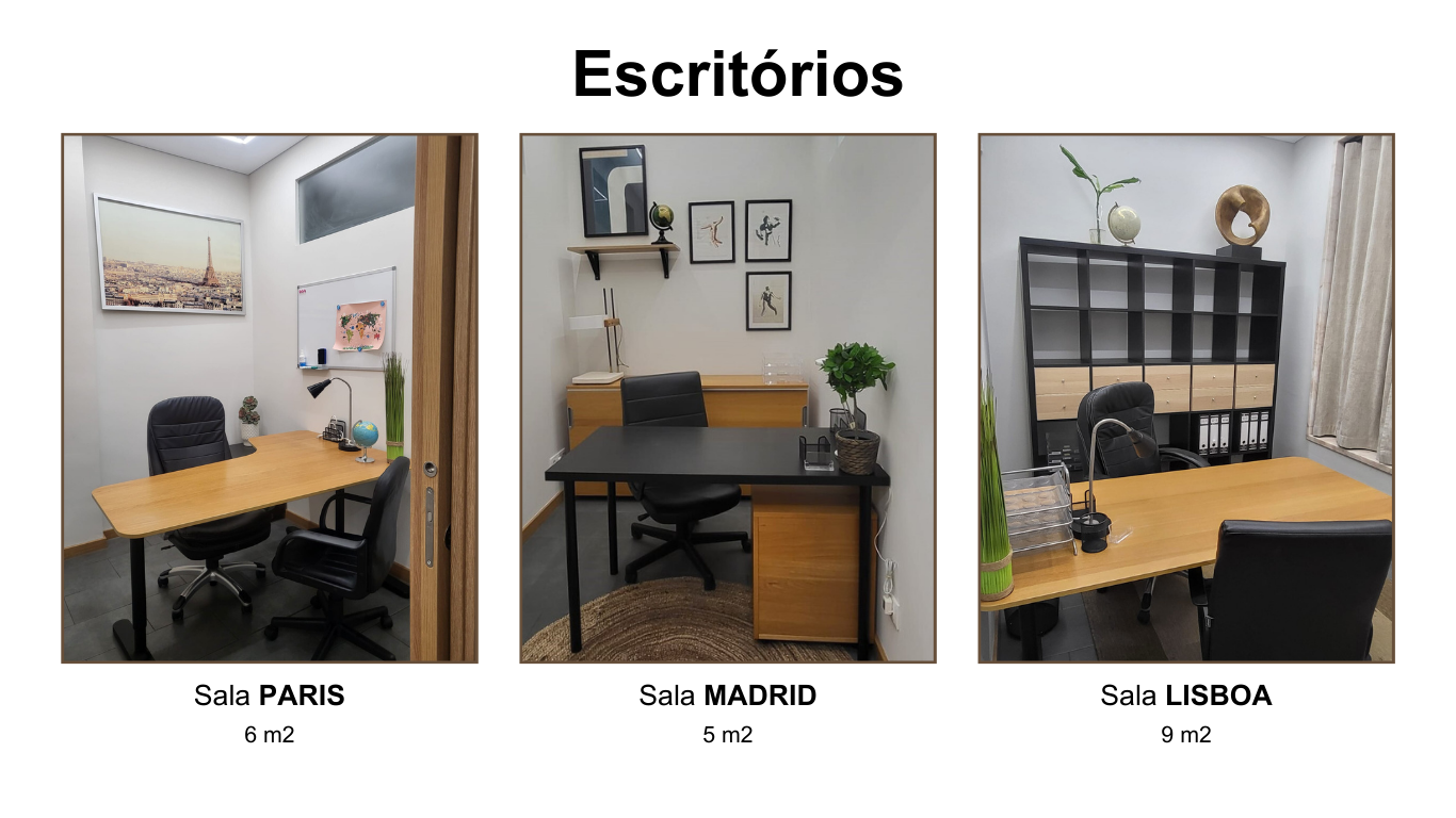 Escritórios Paris, Madrid e Lisboa